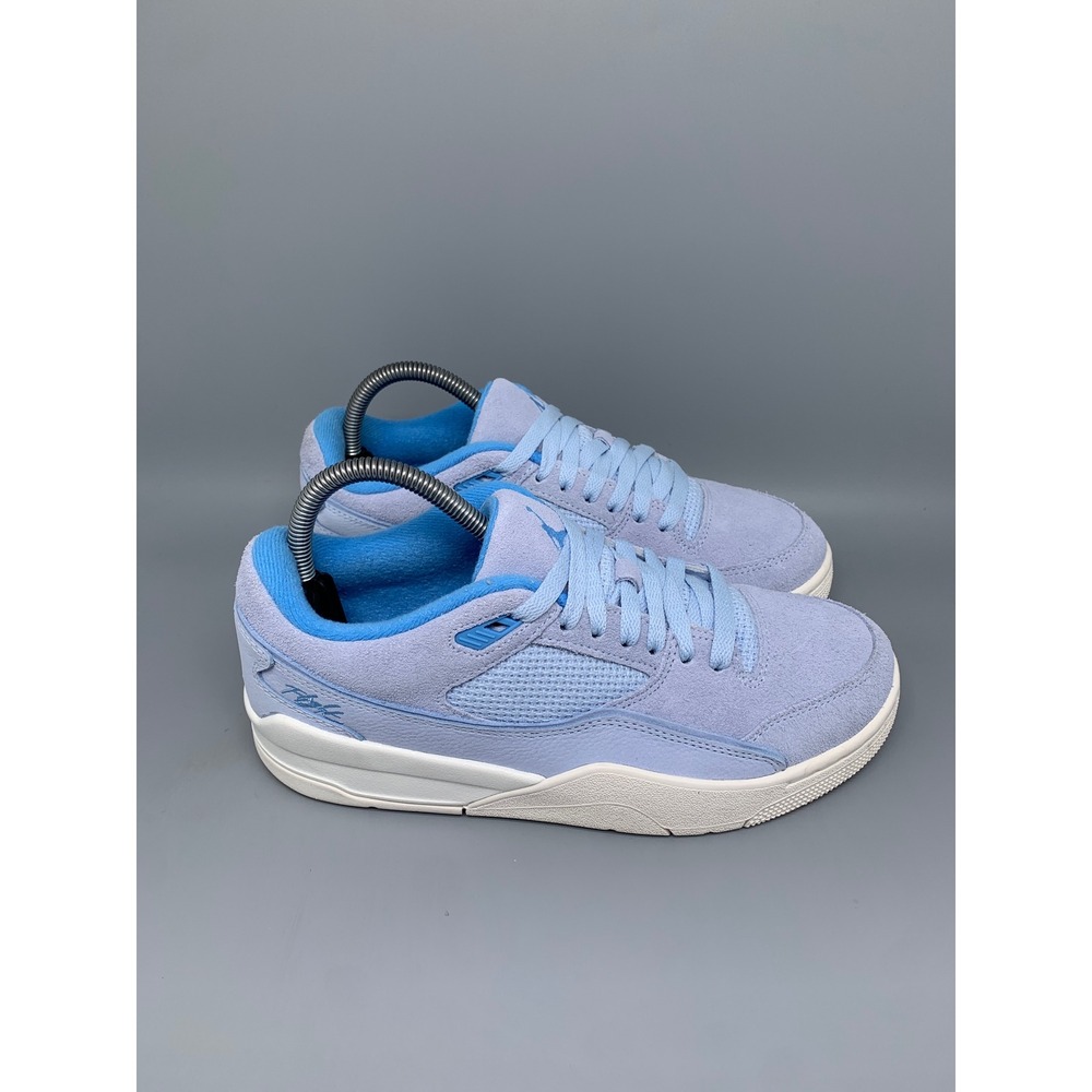 Jordan Flight Court Hydrogen Blue Suede Basketball Shoes FZ9854-400 Women's Sz 9